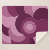 Couverture Sherpa motif rose et violet Abstrait (Devant (Horizontal))