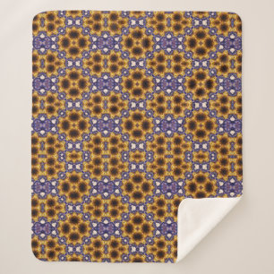 Couverture Sherpa Motif sans couture Art Déco géométrique Mandala in
