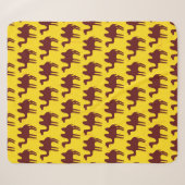Couverture Sherpa Motif sans couture avec chameaux.  (Devant (Horizontal))