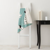 Couverture Sherpa Motif sans couture avec dalmate mignon (En situation)