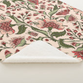 Couverture Sherpa Motif sans couture avec fleurs d'imaginaire, mur n (3/4)
