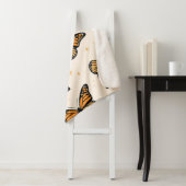 Couverture Sherpa Motif sans couture avec papillons monarques. Conte (En situation)