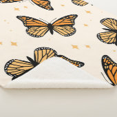 Couverture Sherpa Motif sans couture avec papillons monarques. Conte (3/4)