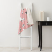 Couverture Sherpa Motif sans couture avec roulettes et cassette t (En situation)