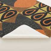 Couverture Sherpa motif sans couture dans le style scandinave. Réini (3/4)