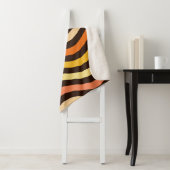 Couverture Sherpa Motif sans couture de vagues rétro funky (En situation)