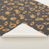 Couverture Sherpa Motif sans couture effrayant C (Style : 2) (3/4)