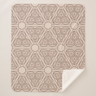 Couverture Sherpa motif sans couture géométrique décorative. illustr