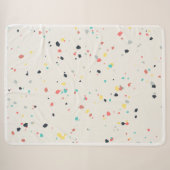 Couverture Sherpa Motif sans couture Terrazzo Speckle (Devant (Horizontal))