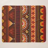 Couverture Sherpa Motif sans couture tribale. (Devant (Horizontal))