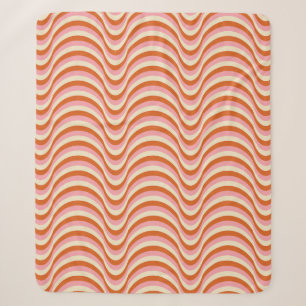 Couverture Sherpa motif sans Seamless des années 70. 60s et les anné