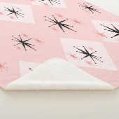 Couverture Sherpa Motif sans soudure à l'ère atomique inspiré de (3/4)