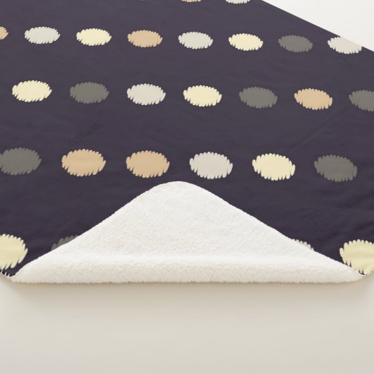 Couverture Sherpa Motif sans soudure à point Polka. La texture cribl (3/4)