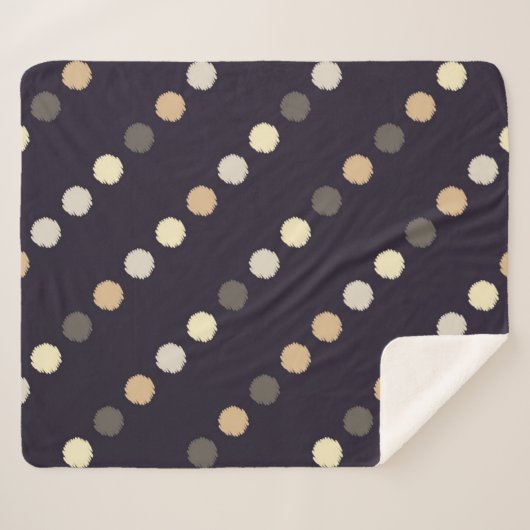 Couverture Sherpa Motif sans soudure à point Polka. La texture cribl (Devant (Horizontal))