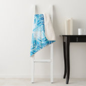 Couverture Sherpa Motif sans soudure Abstrait de flocons de neige ét (En situation)