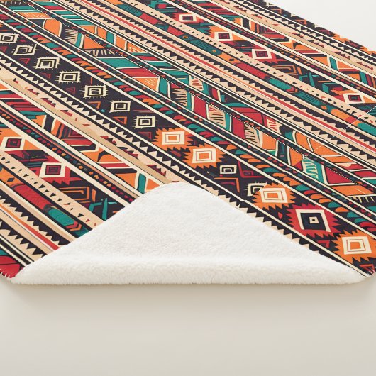 Couverture Sherpa motif sans soudure avec éléments, sans soudure eth (3/4)