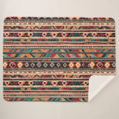 Couverture Sherpa motif sans soudure avec éléments, sans soudure eth (Devant (Horizontal))