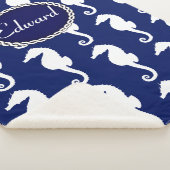 Couverture Sherpa Motif Seahorse (3/4)