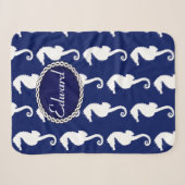 Couverture Sherpa Motif Seahorse (Devant (Horizontal))