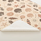 Couverture Sherpa Motif Seashell (3/4)