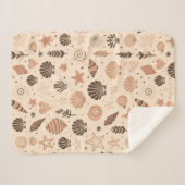 Couverture Sherpa Motif Seashell (Devant (Horizontal))