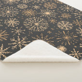 Couverture Sherpa Motif Snowflake (3/4)