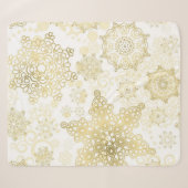 Couverture Sherpa Motif Snowflake (Devant (Horizontal))