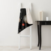 Couverture Sherpa Motif spatial (En situation)
