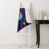 Couverture Sherpa Motif spatial (En situation)