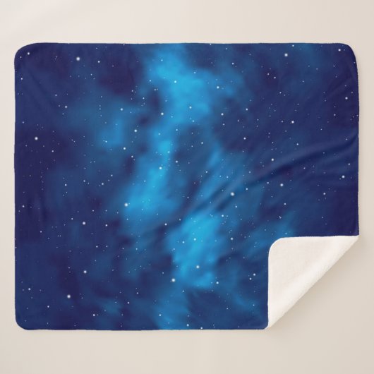 Couverture Sherpa Motif spatial (Devant (Horizontal))