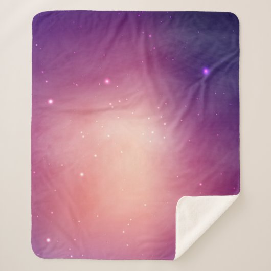 Couverture Sherpa Motif spatial (Devant)