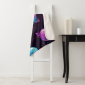 Couverture Sherpa Motif spatial (En situation)