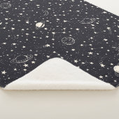 Couverture Sherpa Motif Stars & Planètes (3/4)