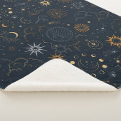 Couverture Sherpa Motif Stars & Planètes (3/4)