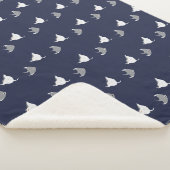Couverture Sherpa Motif Stingray (3/4)