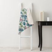 Couverture Sherpa Motif Succulent (En situation)