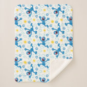 Couverture Sherpa Motif Sunshine Crayon Grover (Devant)