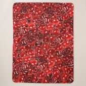 Couverture Sherpa Motif Sweet Cherries (Devant)