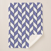 Couverture Sherpa Motif tendance Herringbone Chevron (Devant)