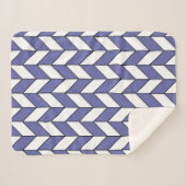 Couverture Sherpa Motif tendance Herringbone Chevron (Devant (Horizontal))