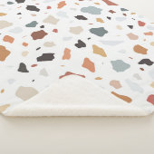 Couverture Sherpa Motif Terrazzo (3/4)