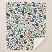 Couverture Sherpa Motif Terrazzo (Devant)