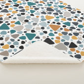 Couverture Sherpa Motif Terrazzo (3/4)