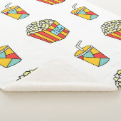 Couverture Sherpa Motif transparent et lumineux avec nourriture pour (3/4)