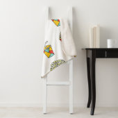 Couverture Sherpa Motif transparent et lumineux avec nourriture pour (En situation)