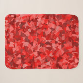 Couverture Sherpa Motif Triangle Rouge (Devant (Horizontal))