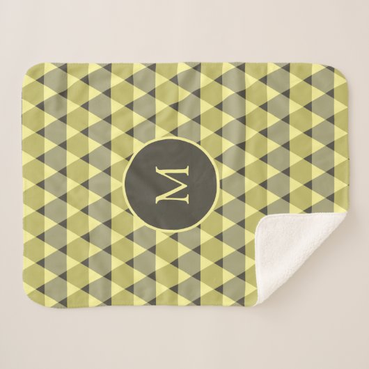 Couverture Sherpa Motif triangles (Devant (Horizontal))