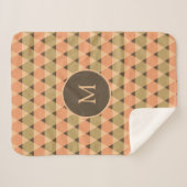 Couverture Sherpa Motif triangles (Devant (Horizontal))