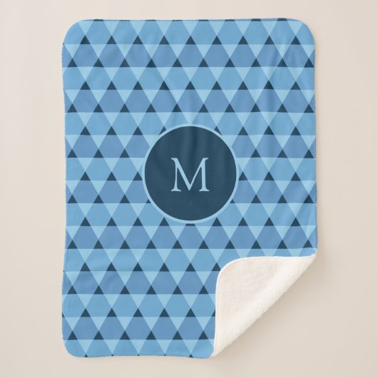 Couverture Sherpa Motif triangles (Devant)