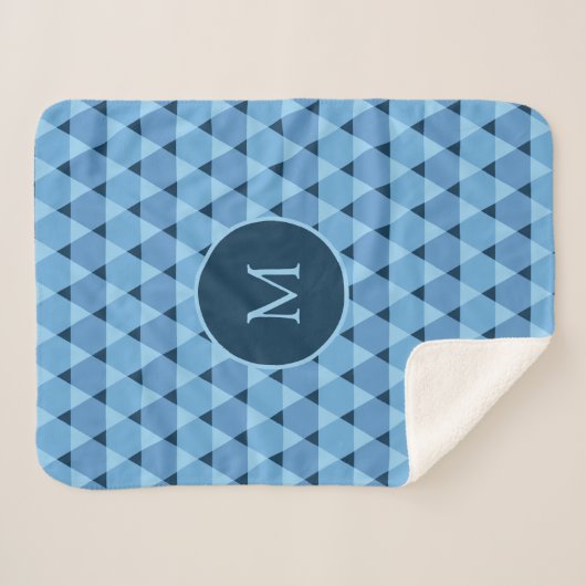 Couverture Sherpa Motif triangles (Devant (Horizontal))